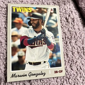 2019 Topps Heritage High Number #553 Marwin Gonzalez Minnesota Twins - Picture 1 of 1
