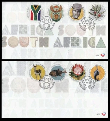 National Symbols Of South Africa Logo Cowboy Fish Flower Deer (FDC *odd *unusual - Image 1 of 4