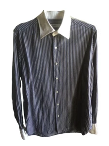 CAMICIA INGRAM ITALIANA PURA COTONE COLLO 40 - RIGHE CLASSICHE - TAGLIA M - Foto 1 di 6