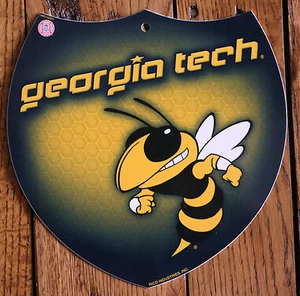 Licensed NCAA Plastic Sign Georgia Tech University Yellow Jacket Interstate Sign - Picture 1 of 2