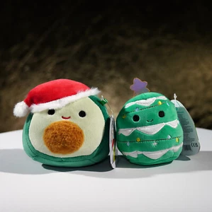 Menge 2 NEUE Squishmallows Kellytoy 4 Zoll Austin & Johann Plüschtiere mit Etikett - Bild 1 von 8