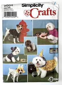 DOG COATS AND COSTUMES Simplicity Sewing Pattern 9884 - Picture 1 of 4