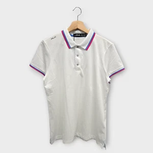 Ralph Lauren RLX Women's Polo Shirt Tailored Fit (White/Purple) - Large (L) - Picture 1 of 2
