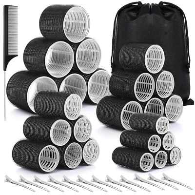 38er Set Lockenwickler Selbsthaftend 4 Größen 60mm/48mm/36mm/25mm Hair Roller... - Bild 1 von 4