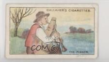 1922 Gallaher Fables and Their Morals Tobacco The Fisher #75 0q5