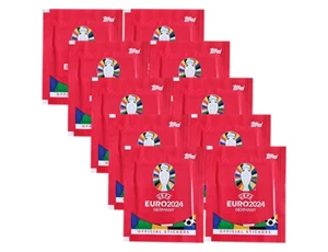 Topps UEFA EURO 2024 Sticker (SWISS VERSION) Rote Sticker Version- 10x Tüten - Picture 1 of 1
