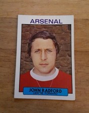 A&BC 1971 Footballer Card Purple Back - John Radford - Arsenal - #26 (c)