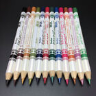 12 Pcs Eyeliner Wooden Pole Liquid Colored Pencils Professional Lip