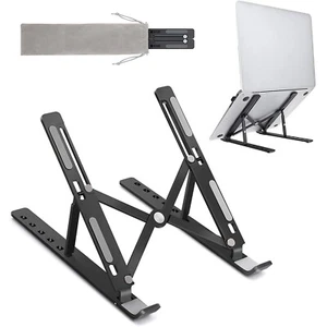 Adjustable Metal Portable Laptop Stand Holder Mount For Macbook iPad Laptop - Picture 1 of 13