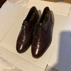 Vintage Bostonian Crown Windsor Men’s Wingtip Oxford Dress Shoes Sz 8 W - Picture 1 of 12