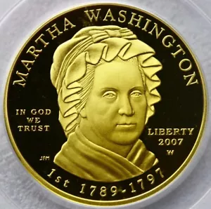 2007-W $10 Gold Martha Washington Coin, PCGS PR-69 DCAM, First Spouse - Picture 1 of 4