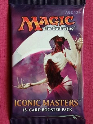 Magic The Gathering ICONIC MASTERS New Sealed Booster Pack MTG - Image 1 of 4