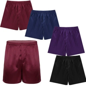 Men LoungeShorts Solid Color Short Pants Daily Wear Sports Casual Boxer Gym - Picture 1 of 32