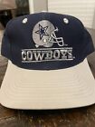 Dallas Cowboys Double Bars Helmet Front Row Logo Snapback Hat Cap