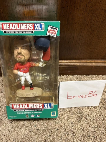 Headliners XL Mark McGwire Action Figure 1999 Limited Edition 1 of 20000 W/COA Cover