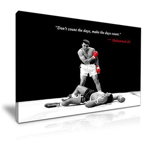 Muhammad Ali Boxen Sport Zitat Leinwand Wandbild Bild Druck ~ mehr Größe - Bild 1 von 1