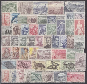 CZECHOSLOVAKIA - 1955 COMPLETE YEAR SET STAMPS- JAHRGANG - used - CHEAP !! - Picture 1 of 1