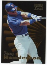 1996 Pinnacle Zenith Rickey Henderson Card #42 HOF