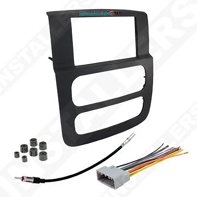 Kit de tablero de instalación de radio DIN doble 95-6522B y cables para RAM, montaje estéreo para automóvil Foto 1 de 4