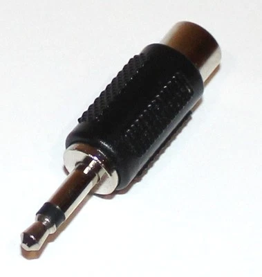 INLINE Audio-Adapter Chinch Klinke 3,5 mm Mono-Klinken-Stecker auf 1x Cinch-Kupplung