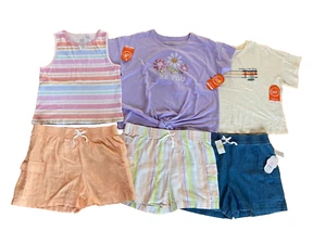 NEW Lot 6 pcs GIRL 14-16 PLUS summer clothes shorts t-shirt tank top - Picture 1 of 13