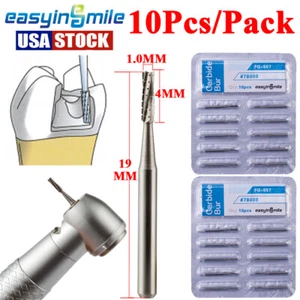 20Pcs Dental Surgical Carbide Burs Drills Cross Cut Cylinder Fissure FG 557 Burs - Picture 1 of 4