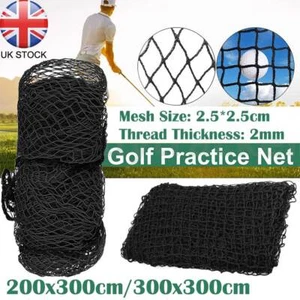 Golf Ball Barrier Net Knotless Fence Golf Ball Hitting Netting for Indoor UK - Picture 1 of 14