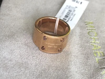 Nuevo Anillo Michael Kors Talla 6 Tono Oro Rosa Foto 1 de 4