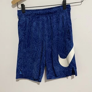 NIKE Dri-Fit Kids Youth Active Shorts Training Size M Blue Active wear Casual - Picture 1 of 4
