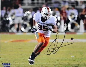 NCAA Miami Hurricanes Olivier Vernon #35 handsigniertes Bild 8x10 signed Photo - Bild 1 von 1