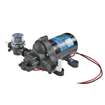 Wasserpumpe 12V 10 Ltr/Minute 2,8 Bar inkl Vorfilter 3 Kammer Membran - Bild 1 von 4