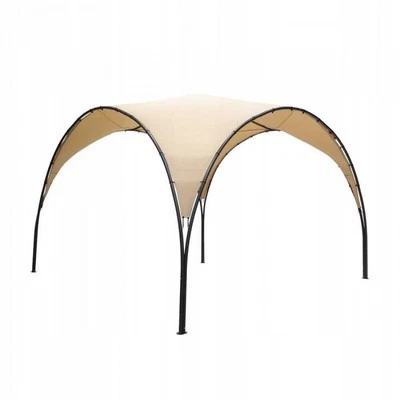 Garten Pergola Pavillon Terrassendach mit Stoffdach - Simi - beige, 3,8x3,8m - Bild 1 von 4