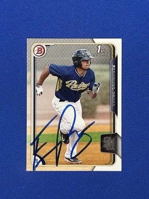 2015 Bowman Prospects Fernando Perez #BP9 Auto Padres signed autograph rc rookie - Image 1 of 3