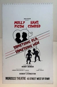 SOMETHING OLD, SOMETHING NEW poster MOLLY PICON HANS CONRIED window card BWAY - Picture 1 of 12