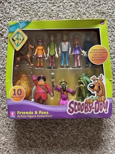 SCOOBY DOO FRIENDS & FOES 10 PIECE ACTION FIGURE SET BRAND NEW SEALED IN BOX 3+ - Picture 1 of 12