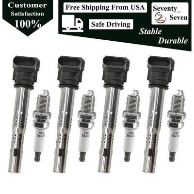 Kit de 4 bobinas de encendido para CC Volkswagen L4 2.0L 07K905115B 07K905715E Foto 1 de 4