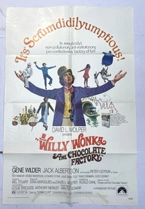 Póster de la película Willy Wonka & The Chocolate Factory 1971 original 40"x27" vintage - Imagen 1 de 16