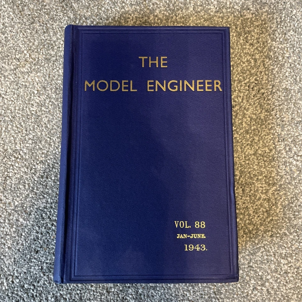 1943 vintage hobby Magazines Model Engineer complete bound Collection Jan-Jun - Image 1 of 4