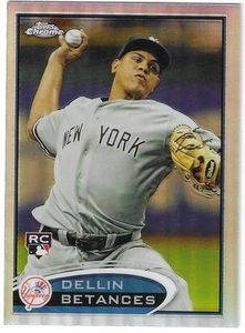 2012 TOPPS CHROME DELLIN BETANCES REFRACTOR RC #167 NEW YORK YANKEES - Picture 1 of 2