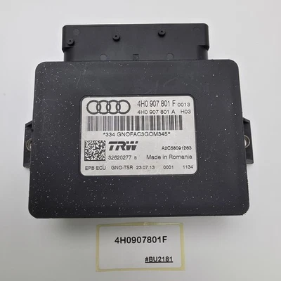 Módulo de control de freno de estacionamiento Audi S6 2012-2018 4H0907801F Foto 1 de 4