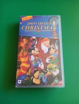 Jiminy Cricket's Christmas VHS Chip N Dale Goofy Donald Duck Disney Video TESTE - Image 1 of 4