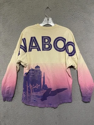 Camiseta Disney Star Wars Naboo Spirit Talla XS Rosa Púrpura Beige Camisa Tie Dye Foto 1 de 4