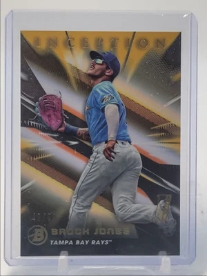 BROCK JONES 2023 BOWMAN INCEPTION 1ST GOLD FOIL RAYS #2 /50 Q4854 - Image 1 of 2