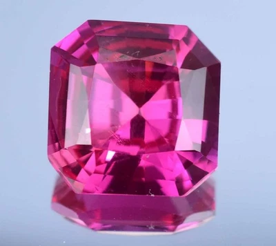 Natürlich Myanmar Rot-Pink Spinell 10.00 Karat Zertifiziert Precision Cut Loose - Bild 1 von 4