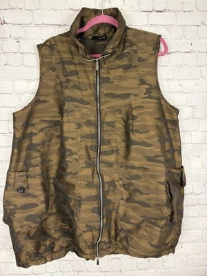 Chaleco de Carga SUN KIM Ropa Exterior Cremallera Completa 1X Marrón Dorado Bronce Camuflaje Burbuja Globo Foto 1 de 4