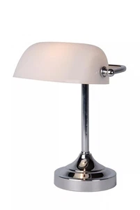 Lámpara De Escritorio Estilo Jugendstil De Cristal Verde Cromo Blanco 30 Cm E14 - Imagen 1 de 4