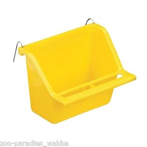 Vogelnapf, Vogel Futternapf, Trinknapf mit Drahthalter, Sitzstange 11,5 x 9 x 8 - Bild 1 von 1