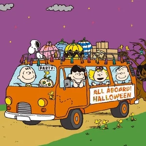 Handmade Peanuts Charlie Brown Halloween Party 8x8 Quilt or Craft Fabric Block - Picture 1 of 1