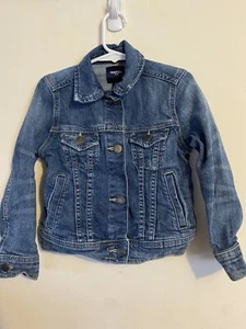 Gap Kids denim jean jacket size XS 4 - 5 years blue snaps girl / boy - Picture 1 of 5