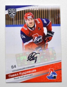 2021 Sereal KHL Autograph Collection #AUT-062 Pavel Kudryavtsev 07/12